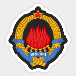 Emblem of the Socialist Federal Republic of Yugoslavia (1945 - 1992) Sticker